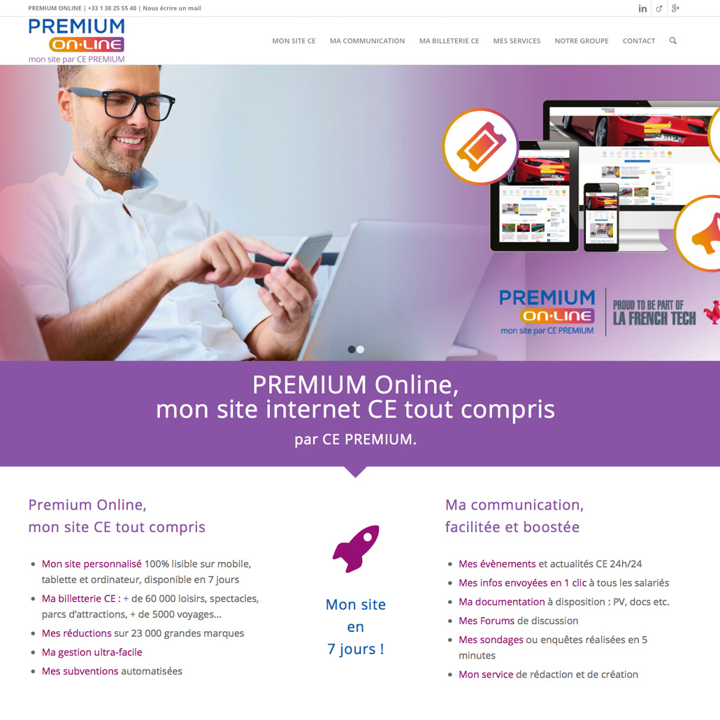 site internet comité d'entreprise CE CSE marque premium